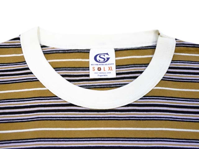 (30% OFF)��Sugar��Co./���奬������ɥ�����2022SS��Stripe Drop Tee/���ȥ饤�ץɥ��å�Tee��(SGR-TEE14)(�ǥ˥�/������/����ǥ���/���ᥫ��/�ϡ��졼/�ۥåȥ��å�/�ߥ꥿�꡼/WOLF PACK/����եѥå�)