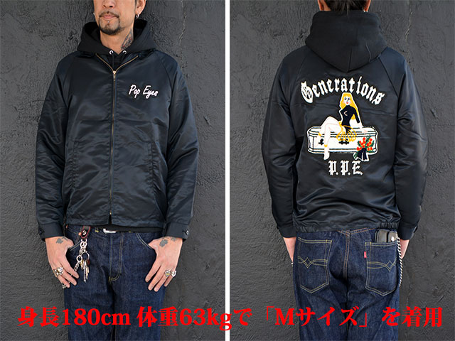 (30% OFF)��POP EYES/�ݥåץ�������2023SS��Generations Club Jacket/�����ͥ졼����󥺥���֥��㥱�åȡ�(23SS-PPE-001)(UNCHANGING LOVE/��������󥸥󥰥��/MISTER X/�ߥ��������å���/���ᥫ��/�ۥåȥ��å�/�ϡ��졼/WOLF PACK/����եѥå�)