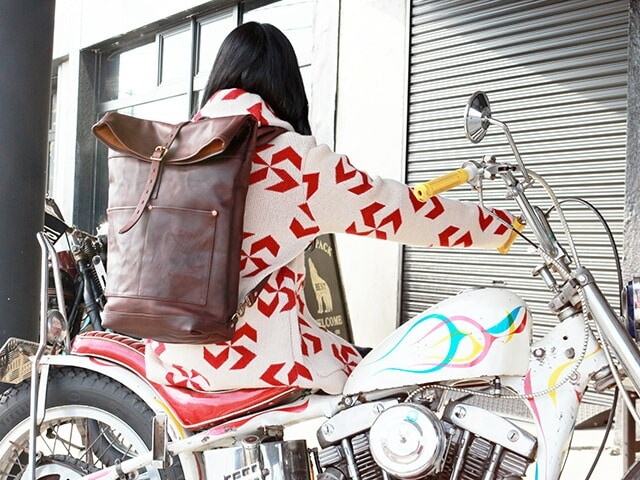 ��2����vasco/���������ۡ�Leather Roll Top Rucksack/�쥶��������ȥåץ�å����å���(VS-205L)