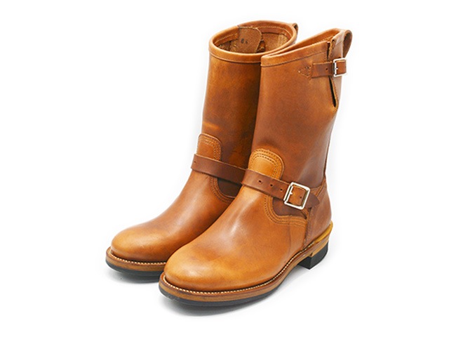 MAXWAY HIIWAYTASTY O'sメタルプレートエンジニアブーツ茶色 SLOW WEAR LION-スローウェアライオン- ホーウィン社クロム