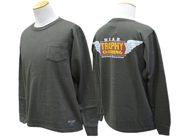 ��2����TROPHY CLOTHING/�ȥ��ե������������󥰡�2025AW��Wing Logo Overdye L/S Tee/�����С����������󥰥��������С��������󥰥��꡼��Tee��(TR25AW-203)