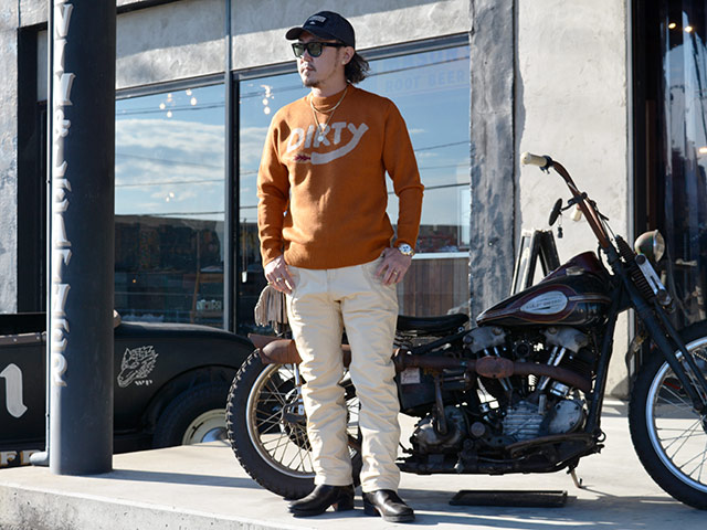 ��3����AT-DIRTY/���åȥ����ƥ�����2025AW��Dirty Fire Knit/�����ƥ����ե������˥åȡ�
