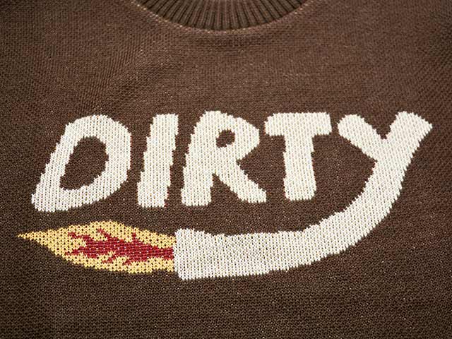 ��3����AT-DIRTY/���åȥ����ƥ�����2025AW��Dirty Fire Knit/�����ƥ����ե������˥åȡ�