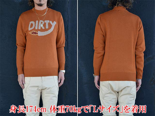 ��3����AT-DIRTY/���åȥ����ƥ�����2025AW��Dirty Fire Knit/�����ƥ����ե������˥åȡ�