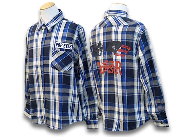 (50% OFF)��2����POP EYES/�ݥåץ�������2023SS��Model Car Club Flannel L/S Shirts/��ǥ륫������֥ե��ͥ���󥰥��꡼�֥���ġ�(23SS-PPE-003)(UNCHANGING LOVE/��������󥸥󥰥��/MISTER X/�ߥ��������å���/���ᥫ��/WOLF PACK/����եѥå�)