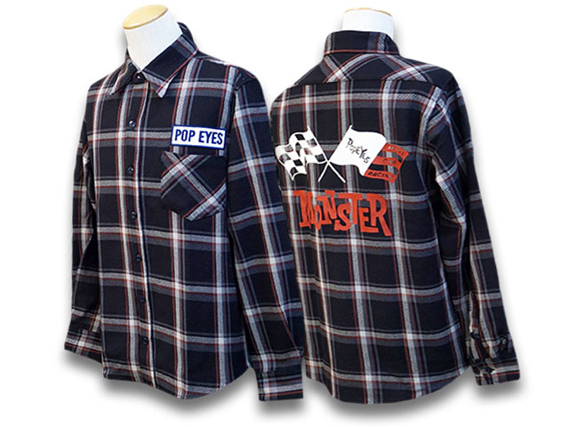 (50% OFF)��2����POP EYES/�ݥåץ�������2023SS��Model Car Club Flannel L/S Shirts/��ǥ륫������֥ե��ͥ���󥰥��꡼�֥���ġ�(23SS-PPE-003)(UNCHANGING LOVE/��������󥸥󥰥��/MISTER X/�ߥ��������å���/���ᥫ��/WOLF PACK/����եѥå�)
