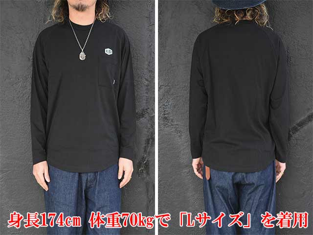 ��2����BLUCO/�֥륳��2025SS��Raglan L/S Tee��HEX��/�饰�����󥰥��꡼��Tee�ɥإå����ɡ�(151-12-009)