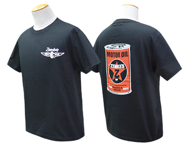 ��2����ZEMKE'S WHEELS WEAR/���ॱ���ۥ����륺�������ۡ�Crew Neck S/S Tee��MOTOR OIL��/���롼�ͥå����硼�ȥ��꡼��Tee�ɥ⡼����������ɡ�