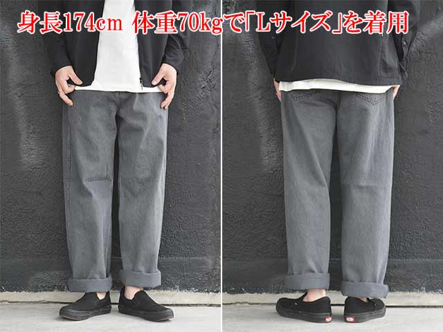 ��3����BLUCO/�֥륳��2026SS��Japan Denim Wide Pants/����ѥ�ǥ˥�磻�ɥѥ�ġ�(161-42-004)