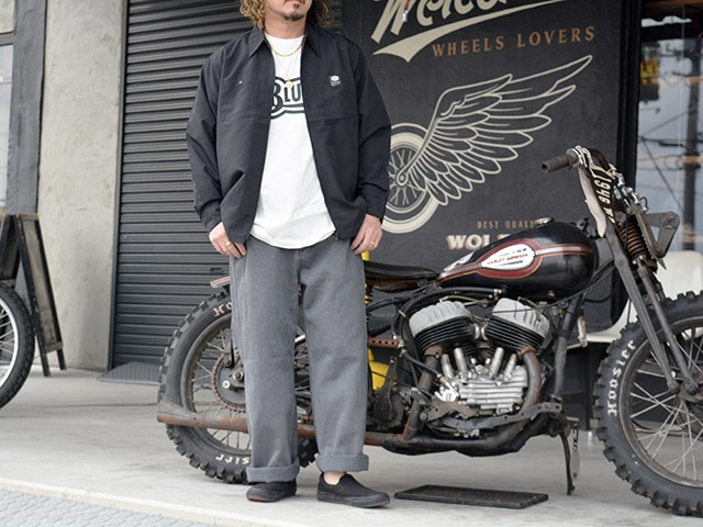 ��3����BLUCO/�֥륳��2026SS��Japan Denim Wide Pants/����ѥ�ǥ˥�磻�ɥѥ�ġ�(161-42-004)