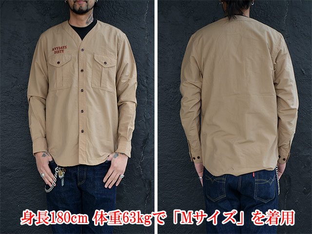全2色【AT-DIRTY/アットダーティー】2023SS「Scout L/S Shirts