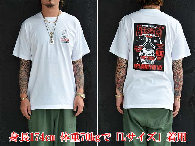 ��FIRST ARROW's/�ե������ȥ��������ۡߡ�WOLF PACK/����եѥå��ۡ�Crew Neck S/S Tee"ARROW GT 3rd"/���롼�ͥå����硼�ȥ��꡼��Tee�ɥ�����GT�����ɡɡ�