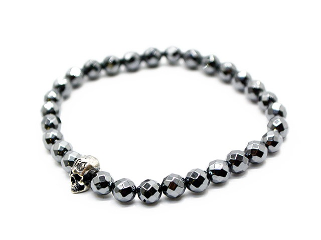 ��MAD CULT/�ޥåɥ���ȡۡ�Fucking BABY Stone Bracelet��Cut Hematite��/�ե��å��󥰥٥��ӡ����ȡ���֥쥹��åȡɥ��åȥإޥ����ȡɡ�(SB-16)