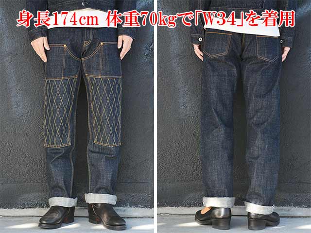 ��TROPHY CLOTHING/�ȥ��ե������������󥰡ۡ�W Knee Standard Dirt Denim/���֥�ˡ�����������ɥ����ȥǥ˥��(1606)