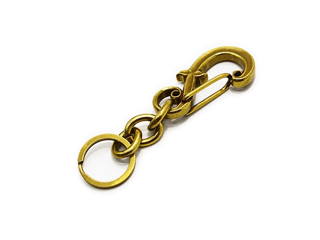 INCEPTION/インセプション】「F-Hole Carabiner Key Holder”BRASS”/F