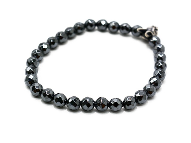 ��MAD CULT/�ޥåɥ���ȡۡ�Evil Rabbit Stone Bracelet��Cut Hematite��/�����ӥ��ӥåȥ��ȡ���֥쥹��åȡɥ��åȥإޥ����ȡɡ�(SB-22)