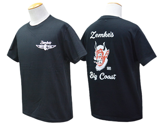 ��2����ZEMKE'S WHEELS WEAR/���ॱ���ۥ����륺�������ۡ�Crew Neck S/S Tee��DEVIL��/���롼�ͥå����硼�ȥ��꡼��Tee�ɥǥӥ�ɡ�