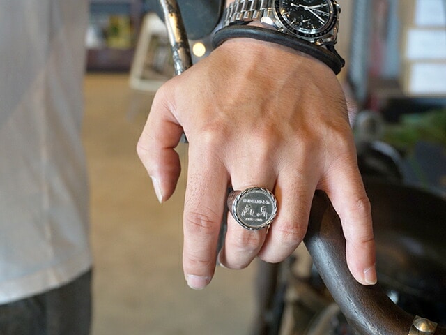 GLAD HAND COMPANY シルバーリング GLAD HAND/グラッドハンド】「Medal Ring”Silver925”/メダル