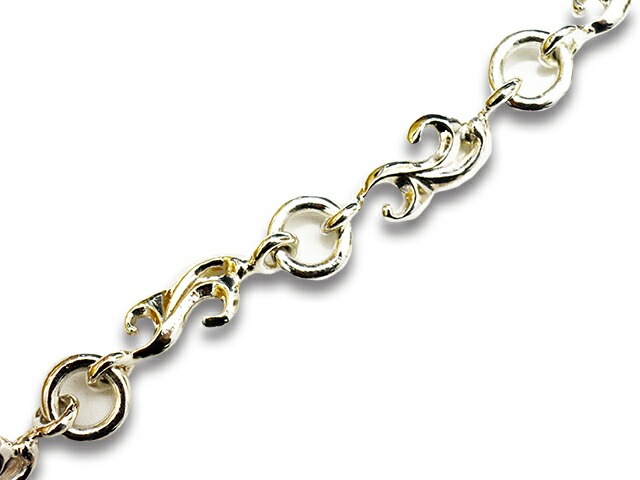 ��FIRST ARROW's/�ե������ȥ��������ۡ�Large Eagle Claw with K18��Left��+Large Embossed Arabesque Necklace Chain/K18�ե顼���������륯�����ɺ�������+�顼���⤭����ͥå��쥹���������(P-025L+P-023)