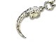 ��FIRST ARROW's/�ե������ȥ��������ۡ�Large Eagle Claw with K18��Left��+Large Embossed Arabesque Necklace Chain/K18�ե顼���������륯�����ɺ�������+�顼���⤭����ͥå��쥹���������(P-025L+P-023)