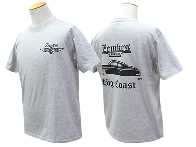 ��2����ZEMKE'S WHEELS WEAR/���ॱ���ۥ����륺�������ۡ�Crew Neck S/S Tee��KAR CLUB��/���롼�ͥå����硼�ȥ��꡼��Tee�ɥ�������֡ɡ�