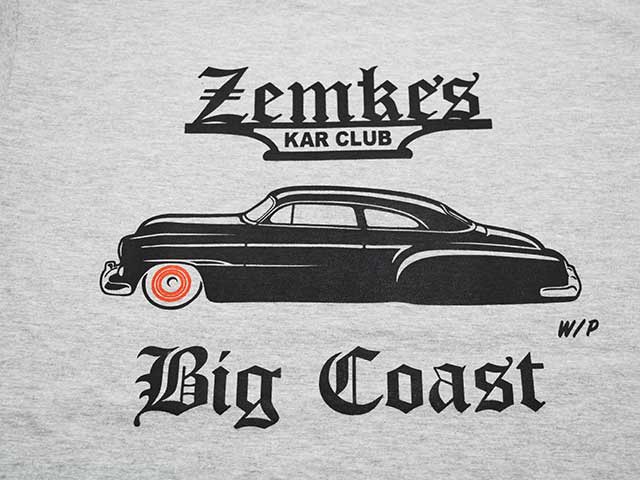 ��2����ZEMKE'S WHEELS WEAR/���ॱ���ۥ����륺�������ۡ�Crew Neck S/S Tee��KAR CLUB��/���롼�ͥå����硼�ȥ��꡼��Tee�ɥ�������֡ɡ�