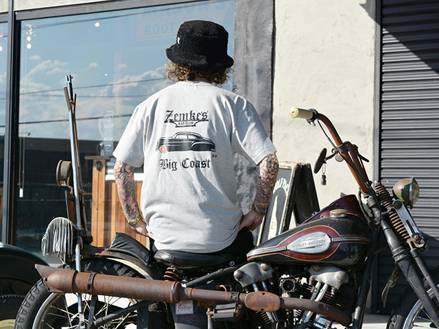 ��2����ZEMKE'S WHEELS WEAR/���ॱ���ۥ����륺�������ۡ�Crew Neck S/S Tee��KAR CLUB��/���롼�ͥå����硼�ȥ��꡼��Tee�ɥ�������֡ɡ�