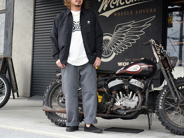 ��4����BLUCO/�֥륳��2026SS��Nylon Full Zip Shirt/�ʥ�����ե른�åץ���ġ�(161-11-014)