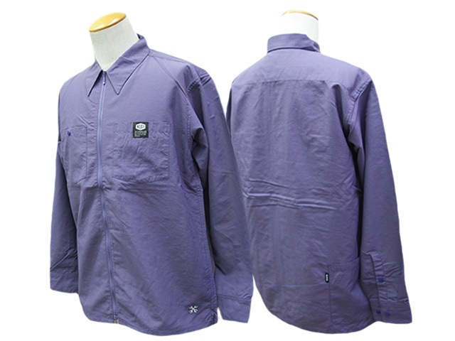 ��4����BLUCO/�֥륳��2026SS��Nylon Full Zip Shirt/�ʥ�����ե른�åץ���ġ�(161-11-014)