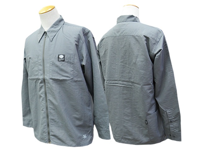 ��4����BLUCO/�֥륳��2026SS��Nylon Full Zip Shirt/�ʥ�����ե른�åץ���ġ�(161-11-014)