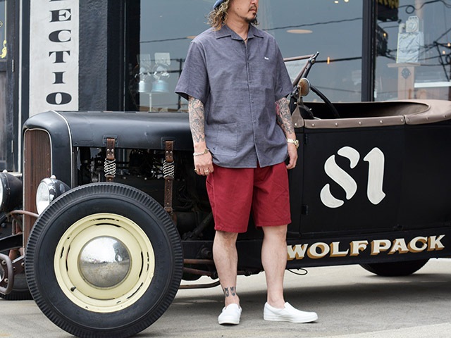 ��4����BLUCO/�֥륳��2026SS��Stretch Summer Corduroy S/S Shirt/���ȥ�å����ޡ������ǥ�������硼�ȥ��꡼�֥���ġ�(163-21-019)