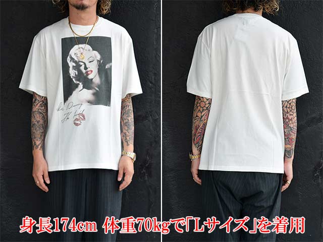 ��2����UNCHANGING LOVE/��������󥸥󥰥�֡�2026AW�֡�Marilyn Monroe�� I'm dreaming S/S Tee/�ɥޥ��󡦥������ɥ�����ɥ꡼�ߥ󥰥��硼�ȥ��꡼��Tee��(UCL-01)