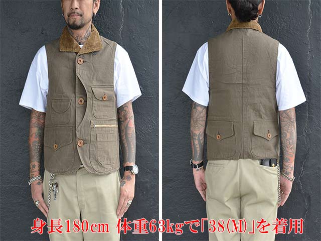 ��FREE WHEELERS/�ե꡼�ۥ����顼����2023SF��Sleeveless Coat��Yellowstone��/���꡼�֥쥹�����ȡɥ����������ȡ���ɡ�(2321018)(���ᥫ��/�����ȥɥ�/�ߥ꥿�꡼/�ϡ��졼/�ۥåȥ��å�/WOLF PACK/����եѥå�)