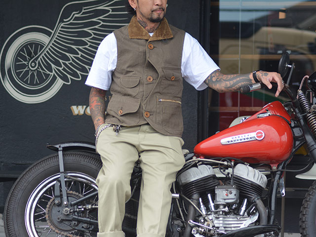 ��FREE WHEELERS/�ե꡼�ۥ����顼����2023SF��Sleeveless Coat��Yellowstone��/���꡼�֥쥹�����ȡɥ����������ȡ���ɡ�(2321018)(���ᥫ��/�����ȥɥ�/�ߥ꥿�꡼/�ϡ��졼/�ۥåȥ��å�/WOLF PACK/����եѥå�)