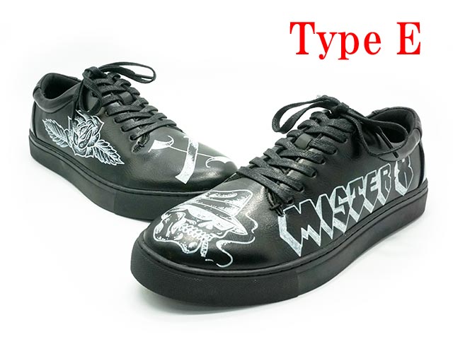 (50% OFF)��8���MISTER X/�ߥ��������å�����2023AW��Prisoner Shoes��Hand Paint��/�ץꥺ�ʡ����塼���ɥϥ�ɥڥ���ȡɡ�(UNCHANGING LOVE/��������󥸥󥰥��/POP EYES/�ݥåץ�����/���ᥫ��/�ۥåȥ��å�/�ϡ��졼/WOLF PACK/����եѥå�)