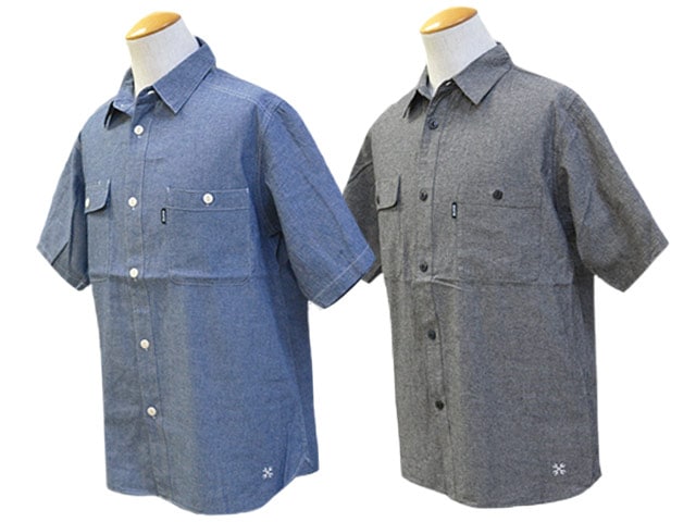 (30% OFF)��2����BLUCO/�֥륳��2025SS��Chambray S/S Work Shirts/�����֥졼���硼�ȥ��꡼�֥������ġ�(153-21-005)
