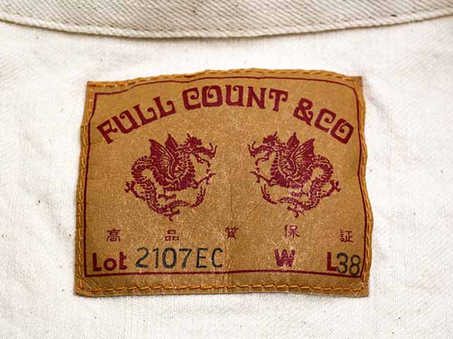 ��FULLCOUNT/�ե륫����ȡۡ�1st Model Denim Jacket��Ecru Selvedge��/�ե������ȥ�ǥ�ǥ˥ॸ�㥱�åȡɥ�����奻��ӥå��ɡ�(2107EC/13.7oz)