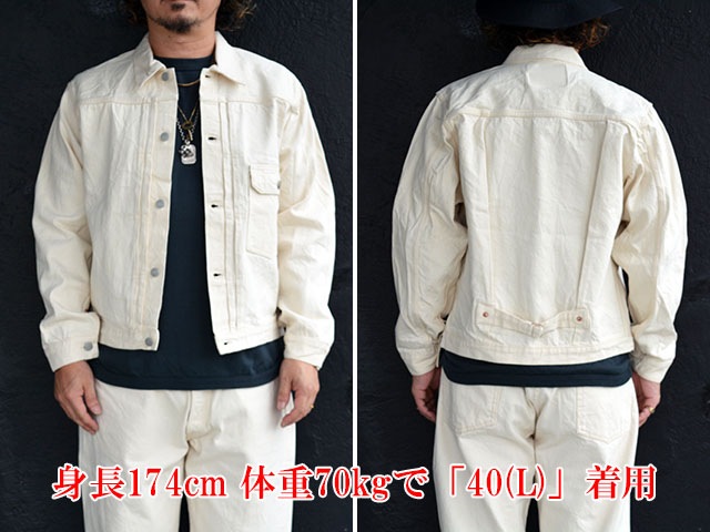 ��FULLCOUNT/�ե륫����ȡۡ�1st Model Denim Jacket��Ecru Selvedge��/�ե������ȥ�ǥ�ǥ˥ॸ�㥱�åȡɥ�����奻��ӥå��ɡ�(2107EC/13.7oz)