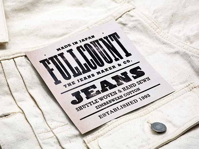 ��FULLCOUNT/�ե륫����ȡۡ�1st Model Denim Jacket��Ecru Selvedge��/�ե������ȥ�ǥ�ǥ˥ॸ�㥱�åȡɥ�����奻��ӥå��ɡ�(2107EC/13.7oz)