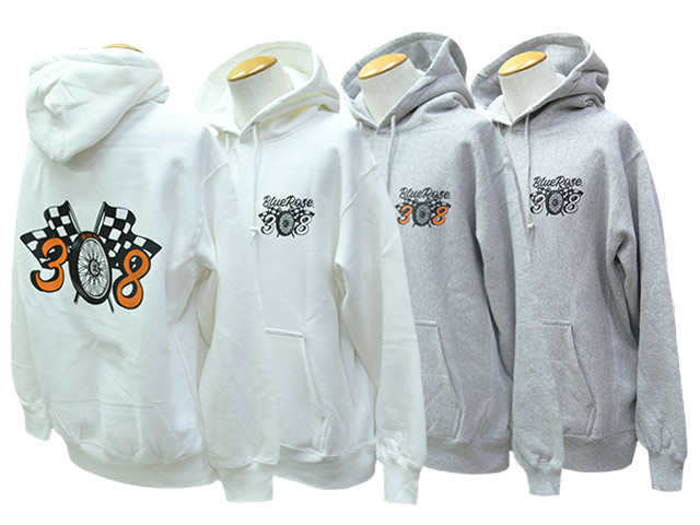 ��4����BLUE ROSE.308/�֥롼������.308�ۡ�12oz Heavy Weight Sweat Pullover Parka"Wheel Flag"/12���󥹥إӡ��������ȥ������åȥץ륪���С��ѡ������ɥۥ�����ե�å�"��