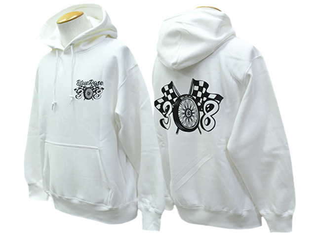 ��4����BLUE ROSE.308/�֥롼������.308�ۡ�12oz Heavy Weight Sweat Pullover Parka"Wheel Flag"/12���󥹥إӡ��������ȥ������åȥץ륪���С��ѡ������ɥۥ�����ե�å�"��