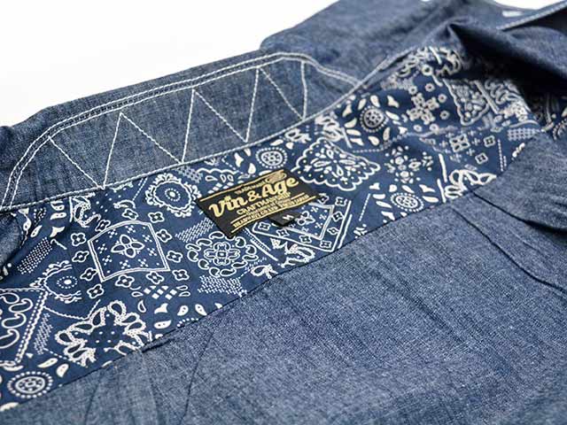 ��2����Vin&Age/������&��������2026SS��Open Collar Chambray Shirts/�����ץ󥫥顼�����֥졼����ġ�(VSL11)