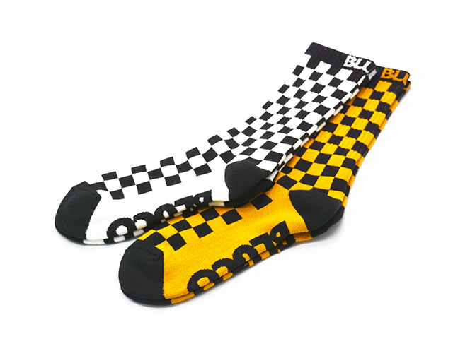 2­���åȡ�BLUCO/�֥륳��2026SS��2-Pack Sox��Checker"/2�ѥå����å����ɥ����å����ɡ�(163-55-002)