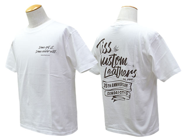 ��3����TISS CUSTOM LEATHERS/�ƥ�����������쥶�����ۡ�35th Anniv Crew Neck Tee/35��ǯ���롼�ͥå�Tee��