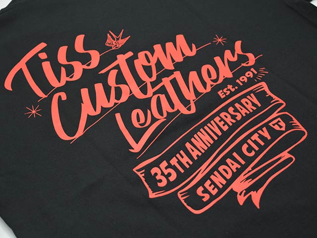 ��3����TISS CUSTOM LEATHERS/�ƥ�����������쥶�����ۡ�35th Anniv Crew Neck Tee/35��ǯ���롼�ͥå�Tee��