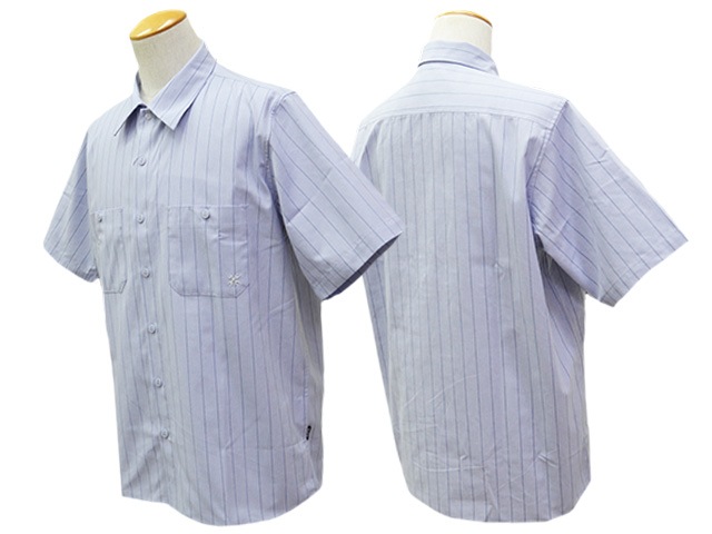 (30% OFF)��4����BLUCO/�֥륳��2025SS��Standard S/S Stripe Work Shirts/����������ɥ��硼�ȥ��꡼�֥��ȥ饤�ץ������ġ�(153-21-118)