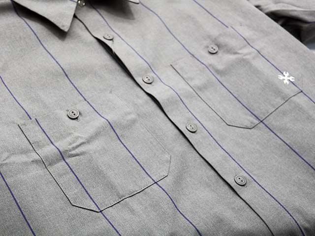 (30% OFF)��4����BLUCO/�֥륳��2025SS��Standard S/S Stripe Work Shirts/����������ɥ��硼�ȥ��꡼�֥��ȥ饤�ץ������ġ�(153-21-118)