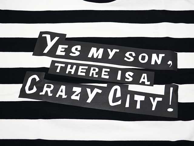 ��POP EYES/�ݥåץ�������2025SS��Crazy City Border L/S Tee/���쥤�������ƥ��ܡ��������󥰥��꡼��Tee��(25SS-PPE-10)