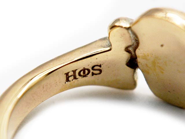 ��H��S/�������ե��������ۡ�SKULL&CROSS BONE RING/������&�������ܡ����󥰡�(26HS-R-SCB01-K10YG)