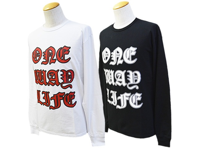 (30% OFF)��2����EVILACT/�����֥륢���ȡ�2024SS��One Way Life L/S Tee/��󥦥����饤�ե��󥰥��꡼��Tee��(EA-WFRSS-T03)